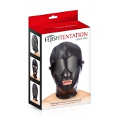 Маска-шлем с отверстием для рта и съемными шорами - Fetish Tentation - купить с доставкой в Норильске