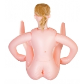 Надувная секс-кукла с реалистичной головой и поднятыми ножками - ToyFa - в Норильске купить с доставкой