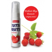 Гель-смазка Tutti-frutti с земляничным вкусом - 30 гр. - Биоритм - купить с доставкой в Норильске