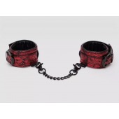 Красно-черные наручники Reversible Faux Leather Wrist Cuffs - Fifty Shades of Grey - купить с доставкой в Норильске