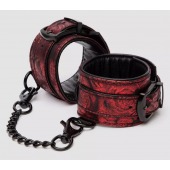 Красно-черные наручники Reversible Faux Leather Wrist Cuffs - Fifty Shades of Grey - купить с доставкой в Норильске