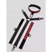 Ошейник с наручниками Reversible Faux Leather Collar and Wrist - Fifty Shades of Grey - купить с доставкой в Норильске
