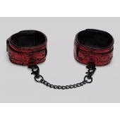 Красно-черные оковы Reversible Faux Leather Ankle Cuffs - Fifty Shades of Grey - купить с доставкой в Норильске