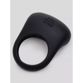 Черное эрекционное виброкольцо Sensation Rechargeable Vibrating Love Ring - Fifty Shades of Grey - в Норильске купить с доставкой