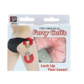 Металлические наручники с розовой меховой опушкой METAL HANDCUFF WITH PLUSH PINK - Dream Toys - купить с доставкой в Норильске