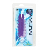 Закрытая фиолетовая насадка с пупырышками SAMURAI PENIS SLEEVE PURPLE - 14,5 см. - NMC - в Норильске купить с доставкой