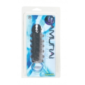 Дымчатая стимулирующая насадка с закрытой головкой SAMURAI PENIS SLEEVE BLACK - 14,5 см. - NMC - в Норильске купить с доставкой