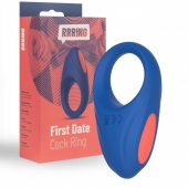 Синее эрекционное кольцо RRRING First Date Cock Ring - FeelzToys - в Норильске купить с доставкой