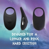 Черное эрекционное виброкольцо Thor Cockring - FeelzToys - в Норильске купить с доставкой