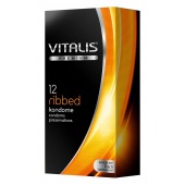 Ребристые презервативы VITALIS PREMIUM ribbed - 12 шт. - Vitalis - купить с доставкой в Норильске