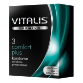 Контурные презервативы VITALIS PREMIUM comfort plus - 3 шт. - Vitalis - купить с доставкой в Норильске