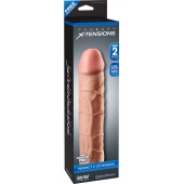 Телесная насадка Fantasy X-tensions Perfect 2  Extension - 20,3 см. - Pipedream - в Норильске купить с доставкой