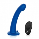 Синяя насадка Remote Control P-Spot G-Spot с черными трусиками - 20 см. - Pegasus - купить с доставкой в Норильске
