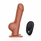 Реалистичный страпон с радиоуправлением Remote Control Realistic - 21 см. - Pegasus - купить с доставкой в Норильске