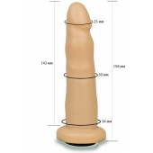 Телесная насадка Harness - 15,8 см. - LOVETOY (А-Полимер) - купить с доставкой в Норильске