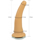 Телесная гладкая насадка Harness - 13,3 см. - LOVETOY (А-Полимер) - купить с доставкой в Норильске