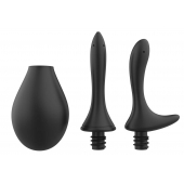 Черный анальный душ Nexus Anal Douche Set с 2 сменными насадками - Nexus Range - купить с доставкой в Норильске