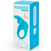 Голубое эрекционное виброкольцо Happy Rabbit Rechargeable Rabbit Cock Ring - Happy Rabbit - в Норильске купить с доставкой