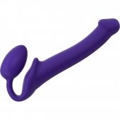 Фиолетовый безремневой страпон Silicone Bendable Strap-On - size M - Strap-on-me - купить с доставкой в Норильске