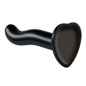 Черный фаллоимитатор-насадка Strap-On-Me P G spot Dildo size S - 16,4 см. - Strap-on-me - купить с доставкой в Норильске