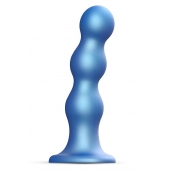 Голубая насадка Strap-On-Me Dildo Plug Balls size S - Strap-on-me - купить с доставкой в Норильске