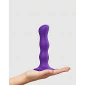 Фиолетовая насадка Strap-On-Me Dildo Geisha Balls size M - Strap-on-me - купить с доставкой в Норильске