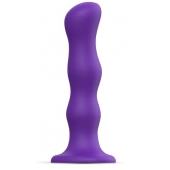 Фиолетовая насадка Strap-On-Me Dildo Geisha Balls size M - Strap-on-me - купить с доставкой в Норильске