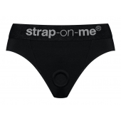 Черные трусики для насадок Heroine Lingerie Harness - size L - Strap-on-me - купить с доставкой в Норильске