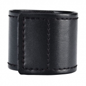 Хомут-утяжка для мошонки из искусственной кожи на липучке VELCRO BALL STRETCHER- 4 см. - BlueLine - в Норильске купить с доставкой
