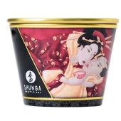 Массажная  свеча Sparkling Strawberry Wine с ароматом клубничного вина - 170 мл. - Shunga - купить с доставкой в Норильске