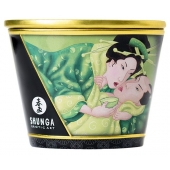 Массажная свеча Exotic Green Tea с ароматом зелёного чая - 170 мл. - Shunga - купить с доставкой в Норильске