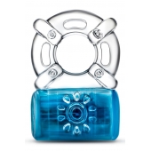 Синее эрекционное виброкольцо Pleaser Rechargeable C-Ring - Blush Novelties - в Норильске купить с доставкой