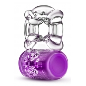 Фиолетовое эрекционное виброкольцо Pleaser Rechargeable C-Ring - Blush Novelties - в Норильске купить с доставкой