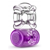 Фиолетовое эрекционное виброкольцо One Night Stand Vibrating C-Ring - Blush Novelties - в Норильске купить с доставкой