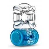 Синее эрекционное виброкольцо One Night Stand Vibrating C-Ring - Blush Novelties - в Норильске купить с доставкой