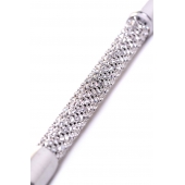 Чёрный стек с треугольным кожаным шлепком - 65 см. - ToyFa - купить с доставкой в Норильске