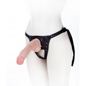 Податливый фаллос на трусиках Harness - 20,5 см. - LOVETOY (А-Полимер) - купить с доставкой в Норильске