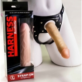 Телесная насадка-фаллос на трусиках с плугом - 16,5 см. - LOVETOY (А-Полимер) - купить с доставкой в Норильске