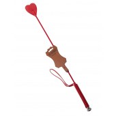 Стек с красным наконечником-сердечком - 70 см. - Sitabella - купить с доставкой в Норильске