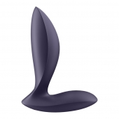 Фиолетовый анальный вибростимулятор Power Plug - Satisfyer - в Норильске купить с доставкой