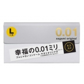 Презервативы Sagami Original 0.02 L-size увеличенного размера - 5 шт. - Sagami - купить с доставкой в Норильске