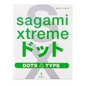 Презерватив Sagami Xtreme Type-E с точками - 1 шт. - Sagami - купить с доставкой в Норильске