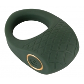 Зеленое эрекционное виброкольцо Luxurious Vibro Cock Ring - Orion - в Норильске купить с доставкой