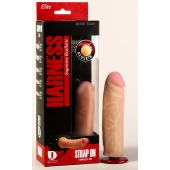 Страпон Харнесс: трусики с плугом и насадка из неоскин - 15,2 см. - LOVETOY (А-Полимер) - купить с доставкой в Норильске