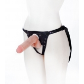 Страпон с поясом Harness - 19 см. - LOVETOY (А-Полимер) - купить с доставкой в Норильске