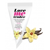 Съедобное согревающее массажное масло Love Me Tender Vanilla с ароматом ванили - 10 мл. - Love to Love - купить с доставкой в Норильске