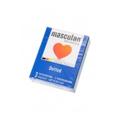 Презервативы с пупырышками Masculan Dotted - 3 шт. - Masculan - купить с доставкой в Норильске