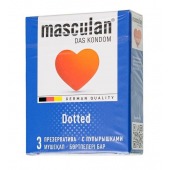 Презервативы с пупырышками Masculan Dotted - 3 шт. - Masculan - купить с доставкой в Норильске