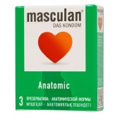 Презервативы анатомической формы Masculan Anatomic - 3 шт. - Masculan - купить с доставкой в Норильске