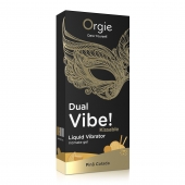 Съедобный гель Dual Vibe Pina Colada с эффектом вибрации и вкусом коктейля пина колада - 15 мл. - ORGIE - купить с доставкой в Норильске